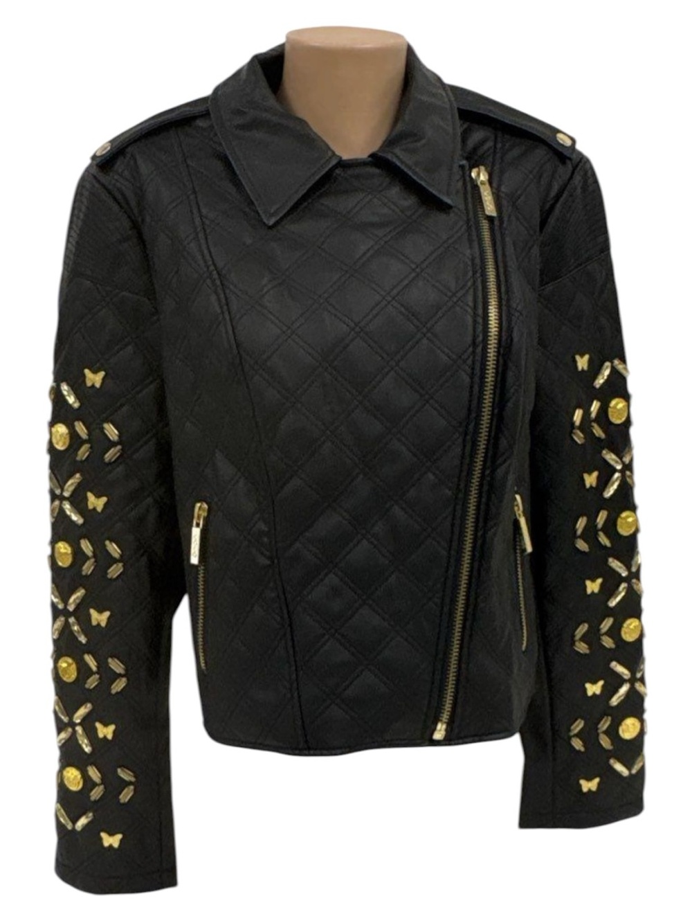 Modern Princess by Coco Rocha Disney Rock Royalty Black Women’s Moto Jacket - XL